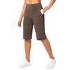 Capris de Yoga de Cintura Alta para Mujer con Bolsillo Bermudas Deportivos Elásticos para Fitness Running Gimnasio Entrenamiento Deportes