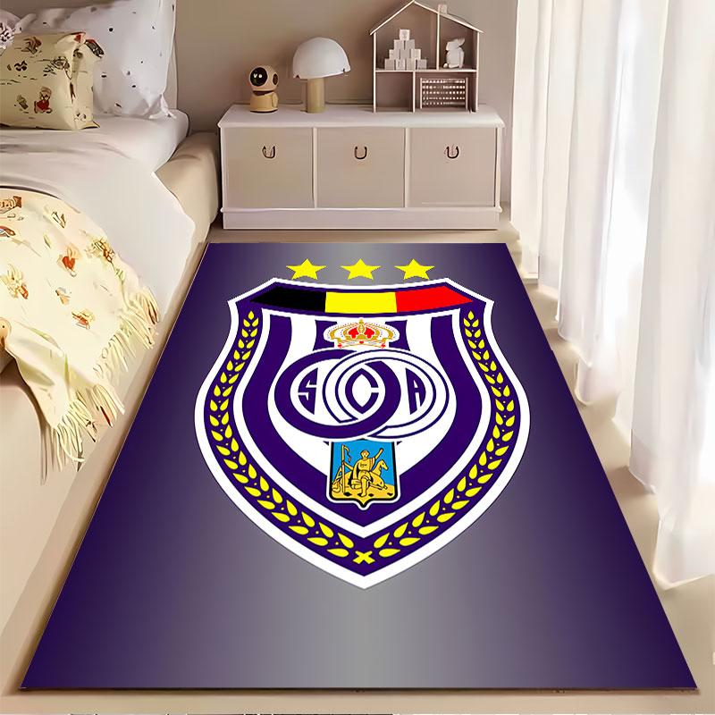 Purple Shield Emblem Carpet suitable as a non-slip mat for the living room or bedroom sofa