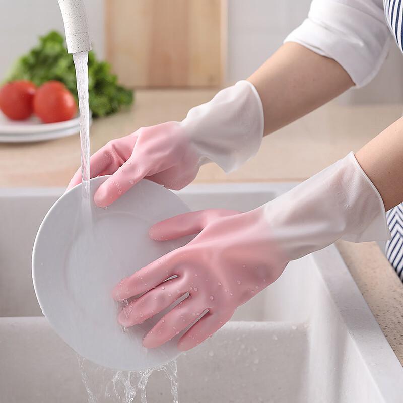 Durable Kitchen Dishwashing Rubber Gloves