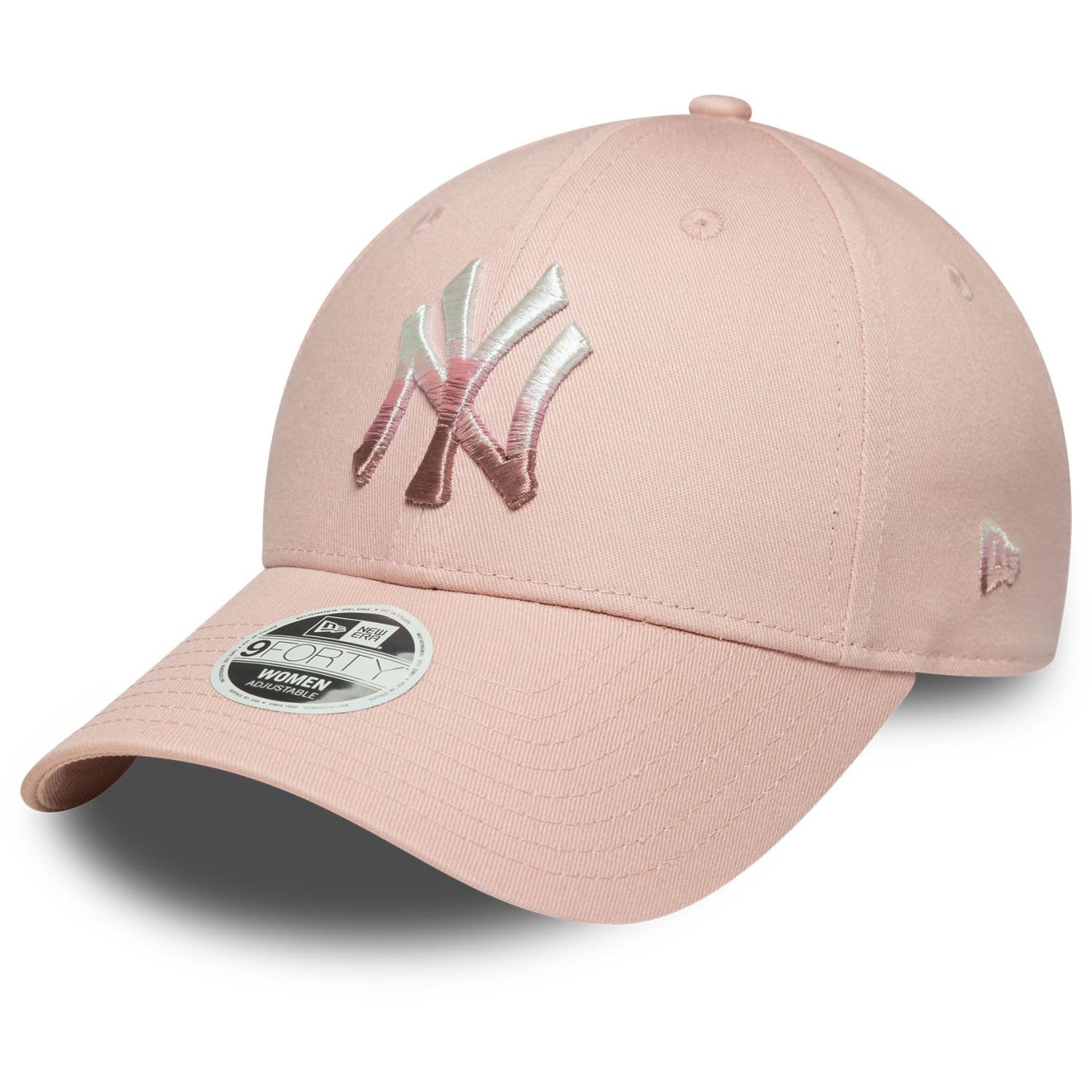 

New Era 9Forty Metallic New York Yankees Cap in Pink Women s