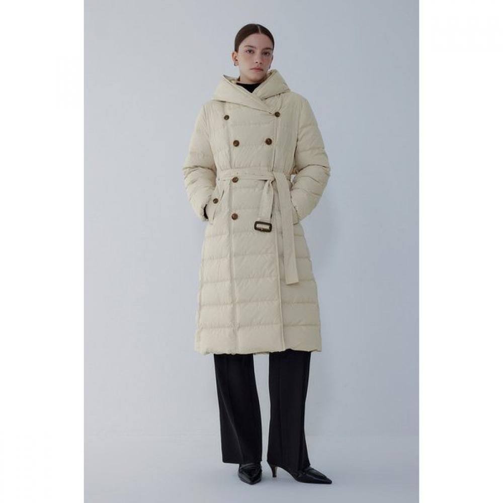 

Vov Hooded Double Button Down Long Jumper 7155417009 blacks/S