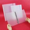 Transparent Blank Loose-Leaf Binder A5/B5/A4 Loose-Leaf Notebook Folder Folder Strap Notebook Notebook Printing