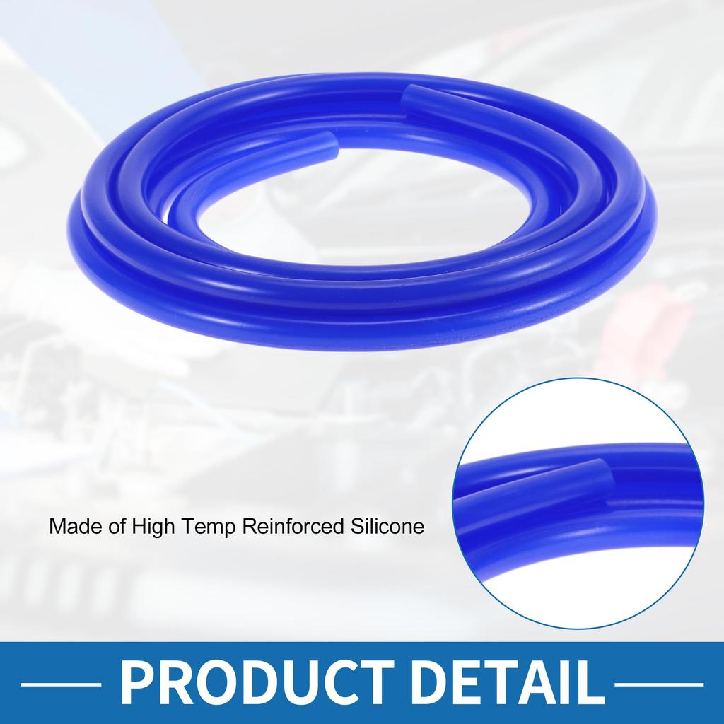 Ein ABSOPRO Hochtemperatur-Silikon-Vakuumschlauch 10 Fuß 3/16" 4 mm Innendurchmesser 3,5 mm