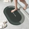 Diatom Mud Absorbent Floor Mat, Bathroom Light Luxury Floor Mat, Bathroom Toilet Anti Slip Quick Drying Floor Mat