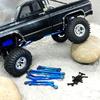 High Clearance 4 Links Set Aluminum Linkage for Traxxas 1/18 TRX4M K10 F-150 Upgrade Parts RC Crawler Car (Dark Blue)