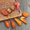 Gift Funny Roasted Chicken Key Holder Luxury Exquisite Simulation Food Keychain Fake Braised Pork Fashion Bag Hanging Pendant