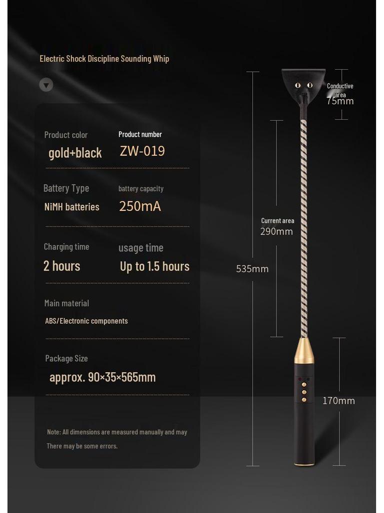 Electric Shock BDSM Training Whip - Adult Pleasure Toy