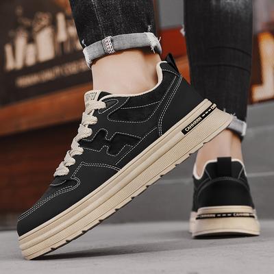 Spring Board Shoes Men's Casual Trendy Shoes Four Seasons Fashionable and Simple Low-top Wear-resistant Flat-soled Sports Shoes Men's Trendy Shoes