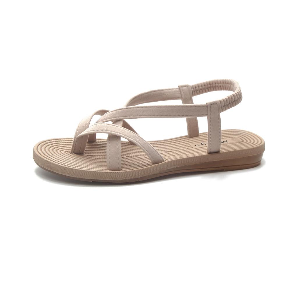 Casual Summer Flat Slides For Women With Rubber Sole And Low Heel For Beach And Travel