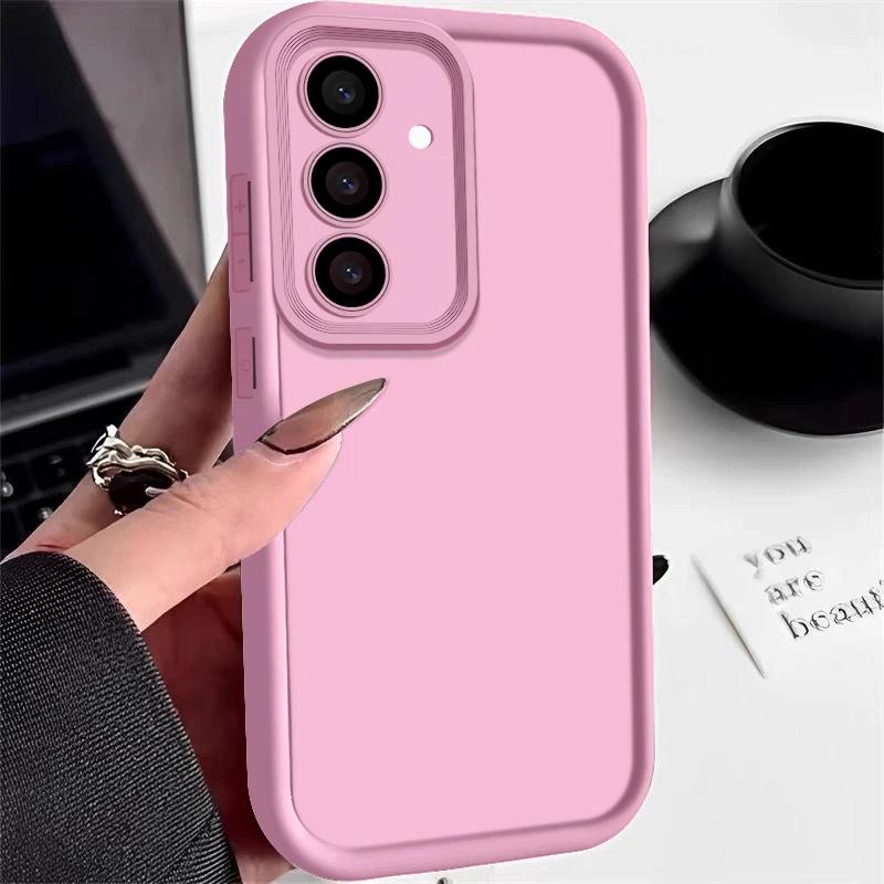 Funda de TPU Blanda Para Samsung Galaxy A16 A17 A57 A37 A56 A26 A55 A54 A35 A15 A25 A36 5G Antigolpes Color Sólido Silicona Cubierta para Teléfono