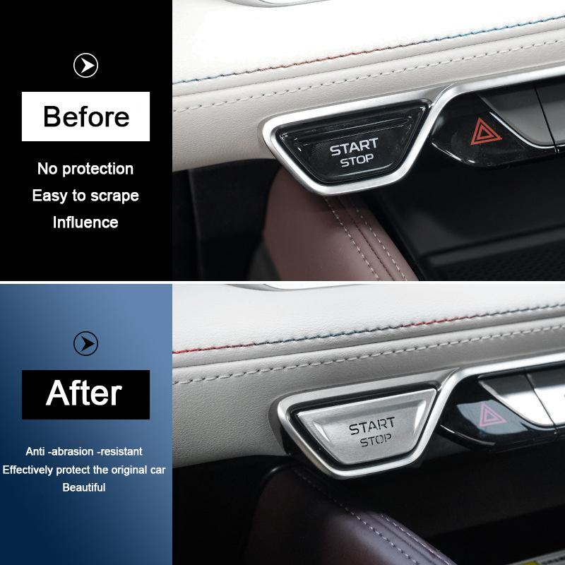 For Geely Xingyue L 2021 2022 2023 2024 Interior Accessory Car Center Console AC Button Sticker Window Lift Buttons Trim Cover
