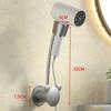 Free Hands Hairdryer Storage Rack Wall-mounted Air Duct Storage Rack Hair Dryer Organizer  Bathroom
