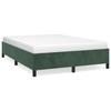 VidaXL Cadre de lit Vert foncé 140x200 cm Velours347327