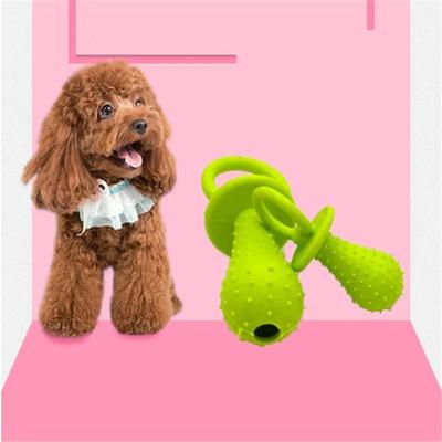 Heißer Verkauf Lagerware Haustier Mini Schnuller Spielzeug Schnuller Teddy Hund Beißtraining Molar Zahnreinigungsspielzeug