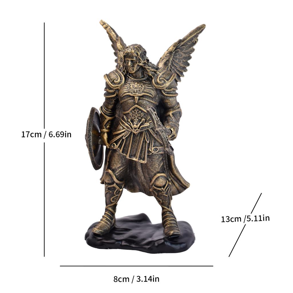 Model Nou Figurină „Îngerul Bătăliei” pentru Casă, Sufragerie, Artizanat din Rășină, Birou, Figurinetă Mică High-end, Sofisticată