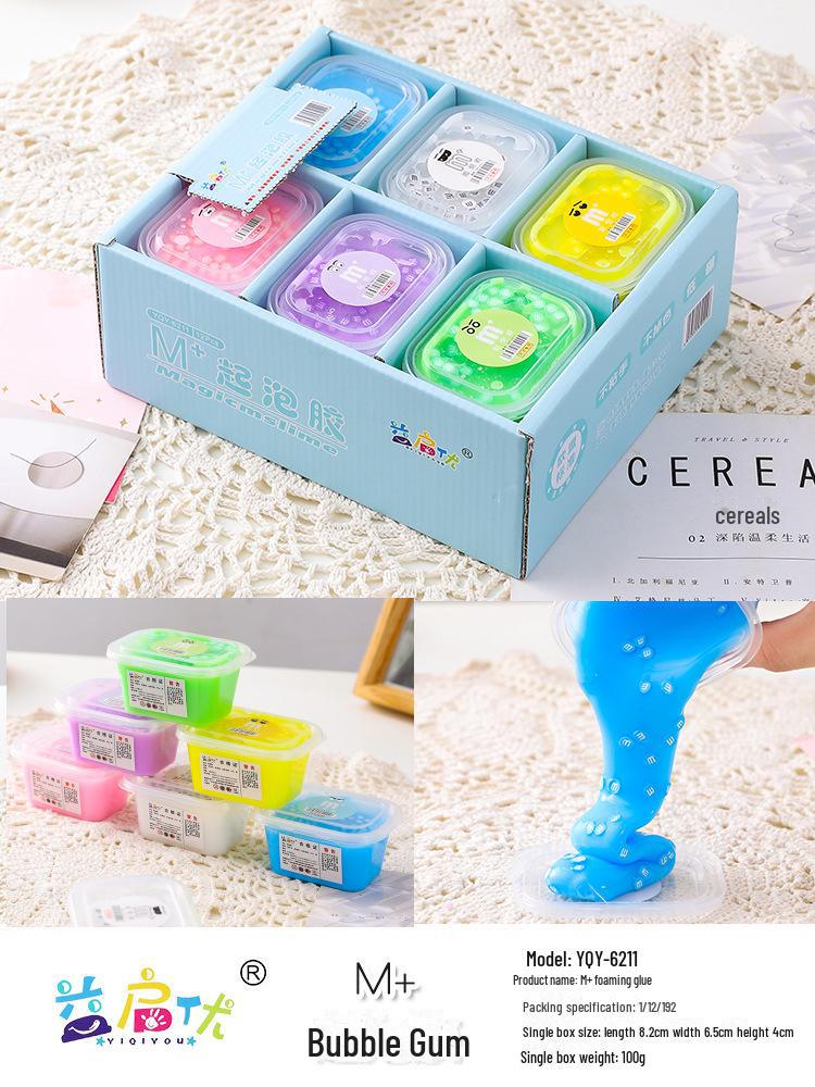 

M Bean Macaron Slime Пенящийся клей 12 pieces