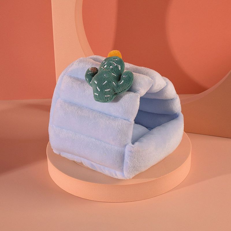 Chinchilla Rat Rabbit Bed Small Pet Animal Hamster Cages Warm House Nest For Guinea Pigs Mice Cotton Fabric Small Animal Bed
