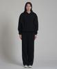 Noming One-Pleat Wide Sweatpants - Black