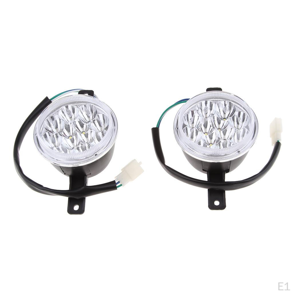 2pcs LED Front Light For 110cc 150cc 200 JLA-13T-2 JLA-13-10
