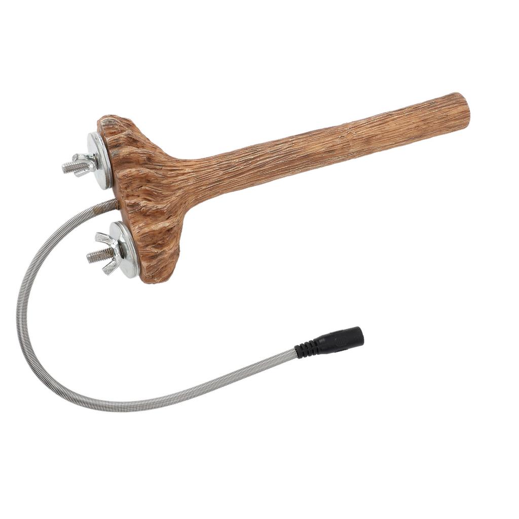 Bird Cage Heated Perches Fast Heating Intelligent Temperature Control Resin Parrot Thermal Stand