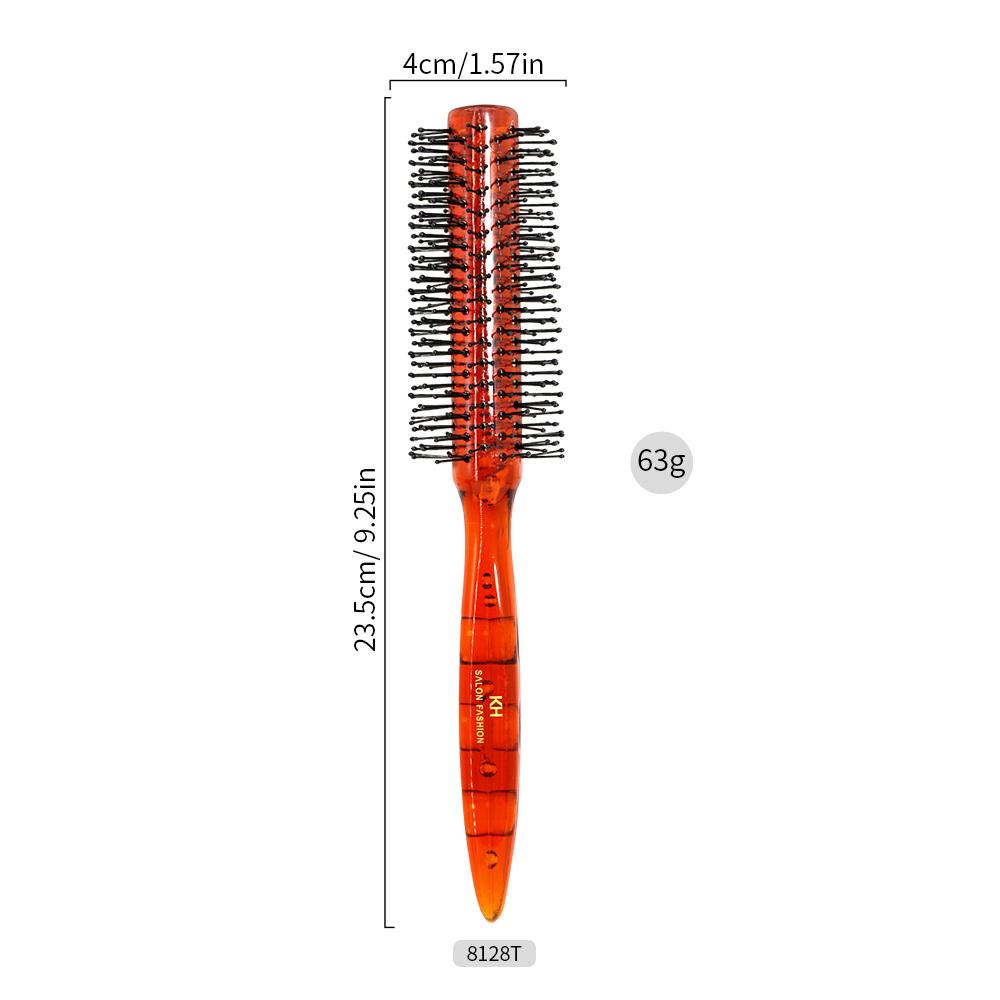 1Pcs Nylon Spiral Professional Plastic Round Brush Salon Barber Anti-Static Comb Massager Hairbrush Dressing Salon Barber Combs