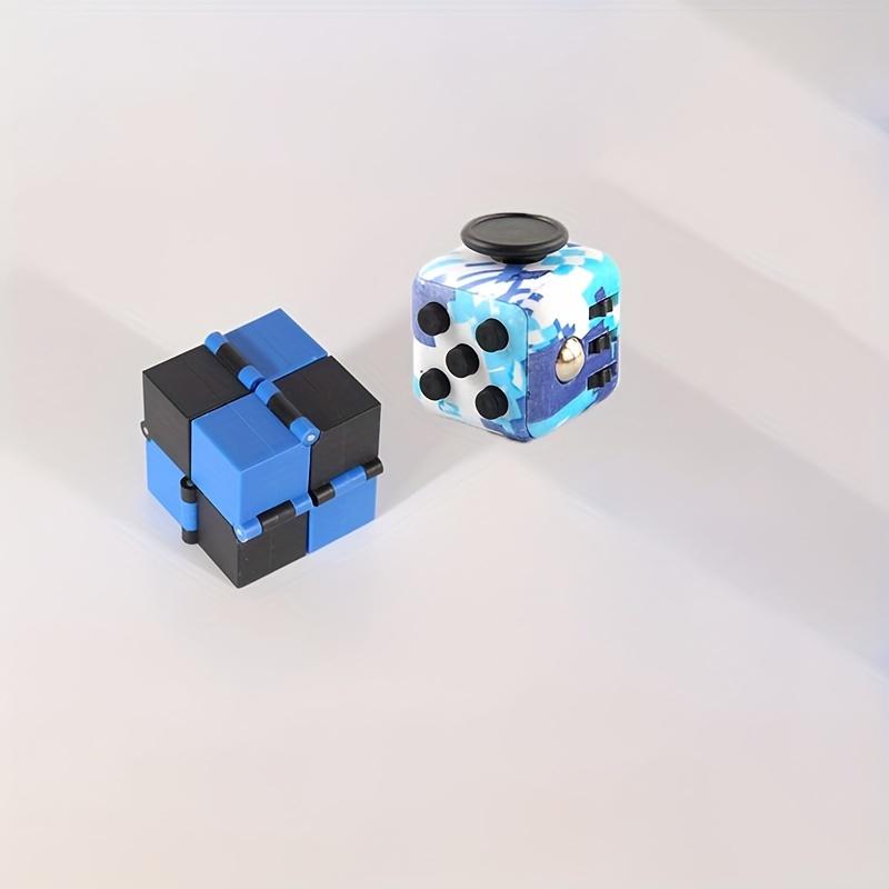 

2 шт. Волшебные кубики, снижающие стресс, кубик Рубика с бесконечным переворачиванием, красочная шестигранная игрушка для взрослых