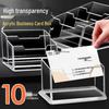 High Transparency Acrylic Business Card Holder Stand for Desktop Display and Storage