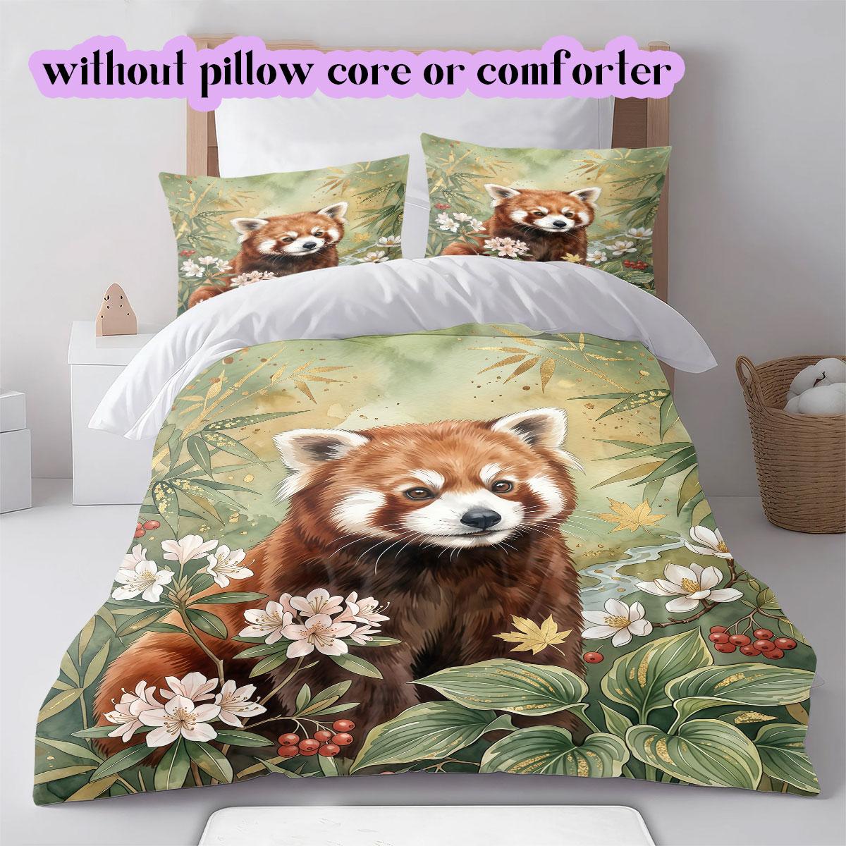 

Watercolor animal painting Pattern Bedding,Quilt Set Quilt Cover Pillowcase Home Birthday Gift (1*duvet cover+2*pillowcase,without core) 135x200cm
