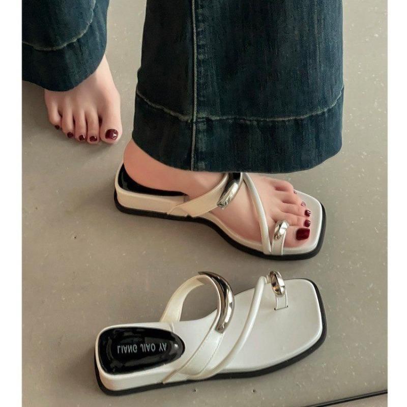Thick-soled Height-increasing Shoes One-shoulder Slippers New Cool Slippers