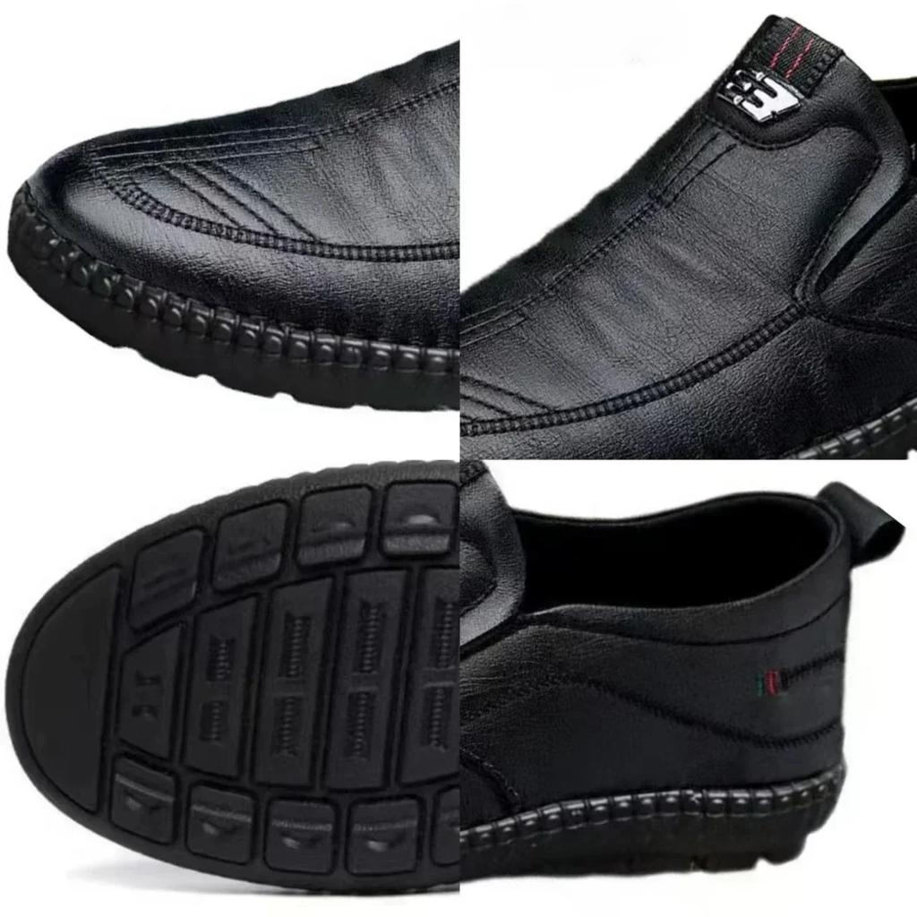 New Men's Leather Shoes Outdoor Casual Shoes Breathable Non Slip Flat Shoes Men's Driving Walking Shoes Zapatos De Cuero