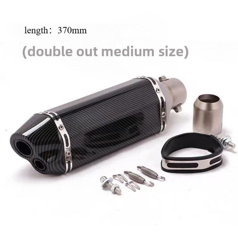 For Kpr150 Horizon 350r3r25 Gsx Ninja250z400 Huanglong 300 Modified Small Hexagonal Exhaust Pipe Model Universal Modification Parts