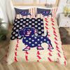 Sausage Dog King Queen Duvet Cover Floral Dachshund Bedding Set Cartoon Puppy Animal Comforter Cover Pet Polyester Quilt Cover