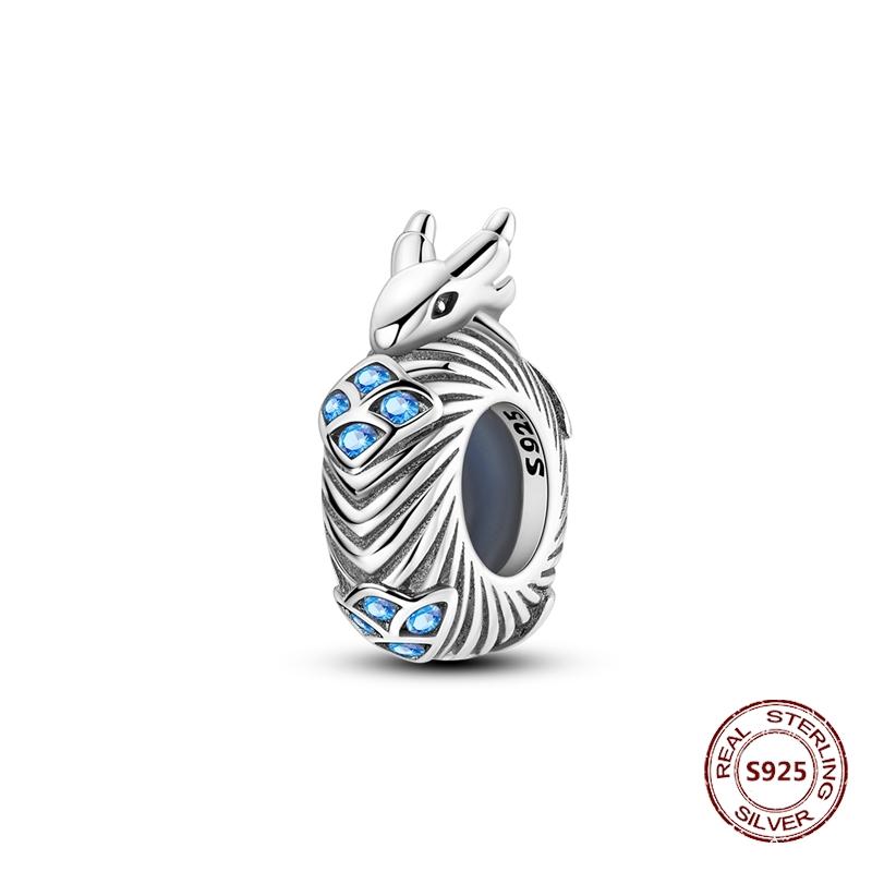 Copper Buckle Copper Charm Blue Star Moon Bead Butterfly Suitable For Original Bracelet Zircon Fine Diy Jewelry