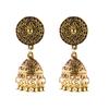 Indisk Jhumka Gypsy Zircon Boho Vintage Etnisk Dame Øredobber Hul Hengende Øredobber For Kvinner boucle d’oreille 2020