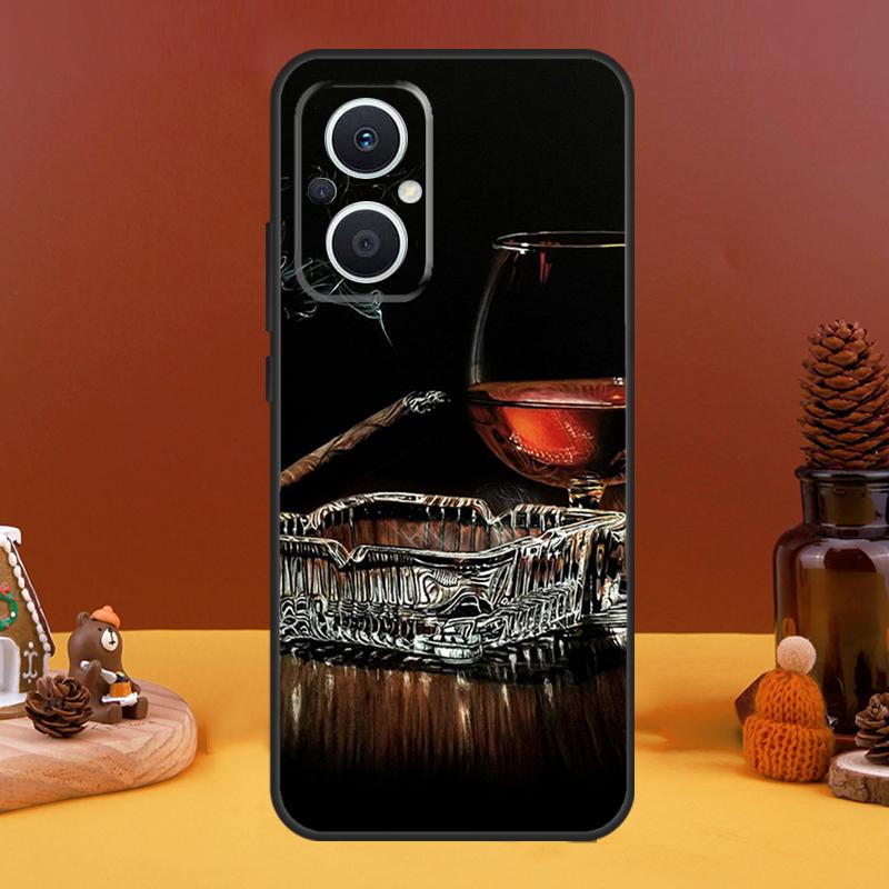 Cigar and Whiskey Case For OPPO Reno 8T 4Z 5Z 10 Pro 11 F 4 5 6 7 8 Lite OPPO Find X5 X6 Pro X2 X3 Lite Cover