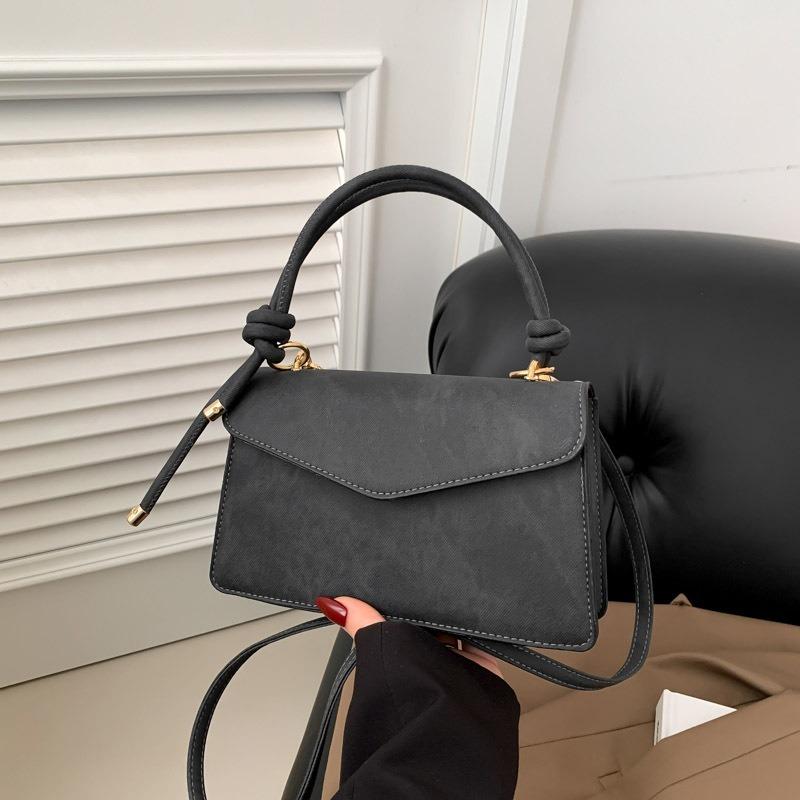 Fashionable Women's New Shoulder Bag Pure Color Handbag Versatile Simple Casual Diagonal Bag Flaps Small Square Bags Shoulder