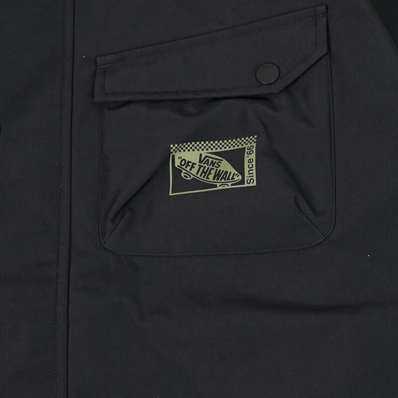 Vans Off THE WALL Jacken Herren Schwarz Mit Kapuze Moderat Andere VN000GQEBLK