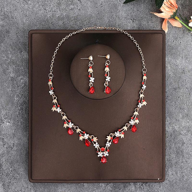 Korean Style Bridal Jewelry Set - Crown, Headband, Earrings, Necklace, & Hair Accessories for Wedding Dresses.