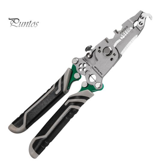 

Складной инструмент для зачистки проводов 18 в 1 с нескользящей ручкой Компактный дизайн Портативный многофункциональный DIY-кабельный резак Плоскогубцы для зачистки проводов 1pc