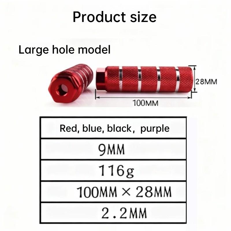 Bicycle Rear Foot Pegs Mountain Bike Rocket Footrest Universal Rear Seat Pedal Platform Non-Slip Standing Footpeg Aluminum Alloy