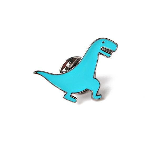 5 Colors Fashion Dinosaur Dragon Brooches Button Pins For Women Kids Collar Badge Animal Jewelry Wholesale