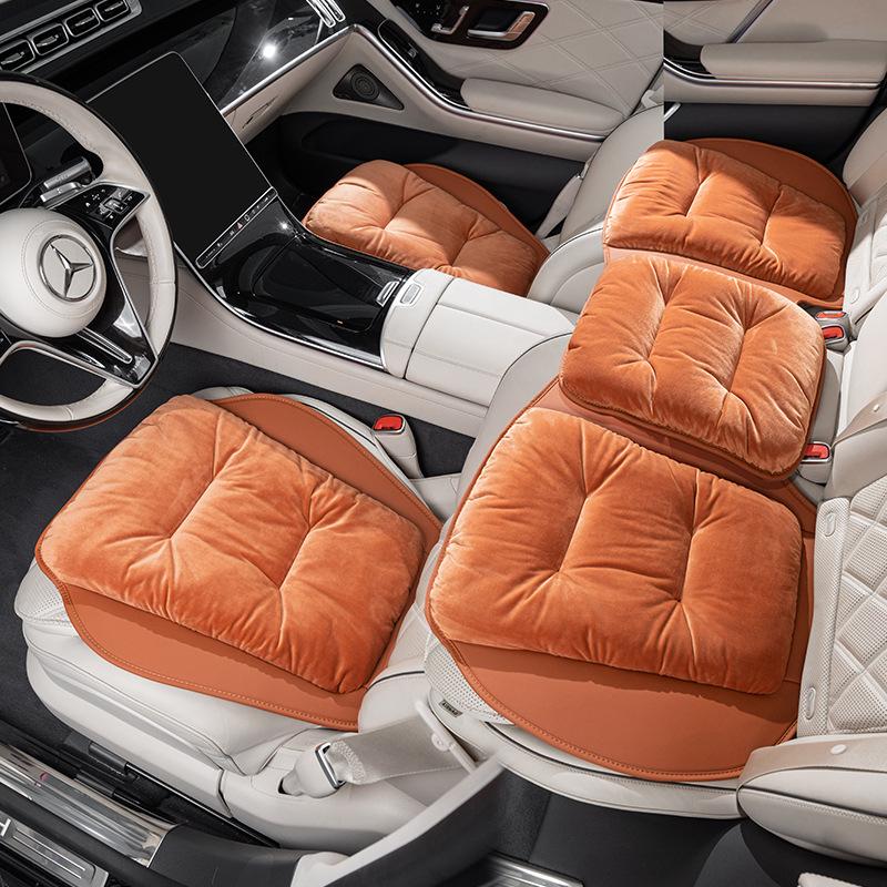High-End Plush Heated Car Seat Cushion for Autumn and Winter