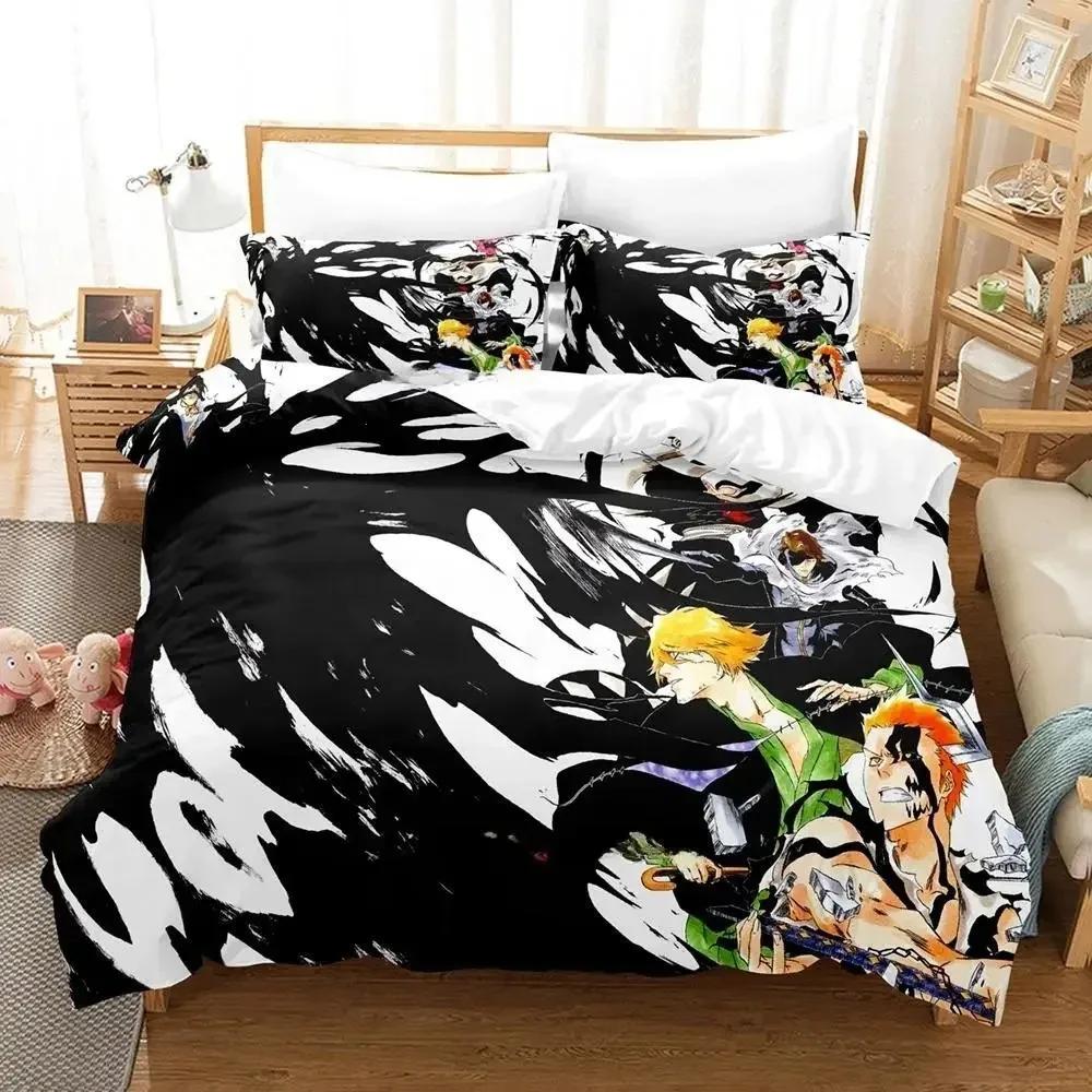 2024 Bleach Comfortable Duvet Quilt Cover Pillowcase Bedding Set Children Bedroom Decoration Home Textile