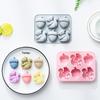 6-Hole Squirrel Oak Cake Silicone Molds Autumn Harvest Festival Ice Grid Chocolate Baking Mould Cake Decorating Tools