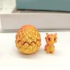 3D Printed Dragon Egg Ornament Vibrant Color Small Size Stress Relief Fidget Toy Adorable Cartoon Dragon Statue