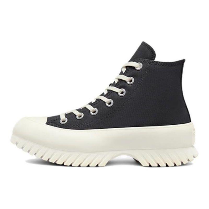 Converse Chuck Taylor All Star Lugged 2 Unisex High Canvas Shoes Minimal Casual Wear-resistant Supportive Black White A01368C
