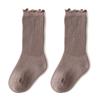 Autumn Baby Ruffle Girls Socks Knee High Cotton Long Sock Kids Soft Solid Toddlers Socks Children Princess Socks for 0-5Y Spring