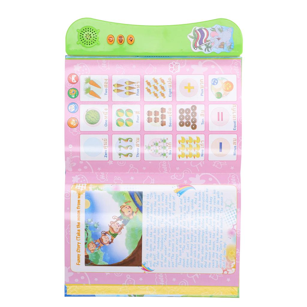 Language Learning Digital Book Thai English Sound Talking Book for Words Learning Preschool Education
