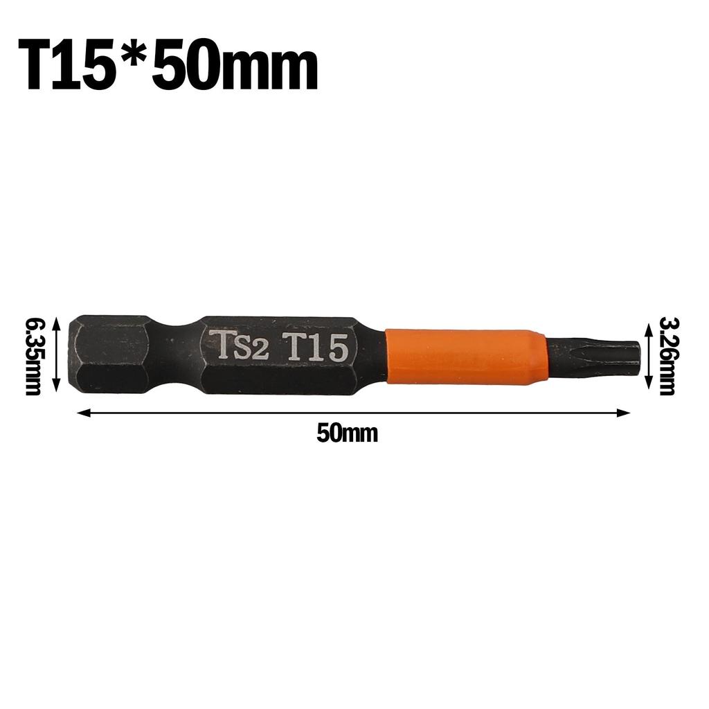 Silver Screwdriver Bit 1/4 Inch Hex Head 1Pcs 50mm