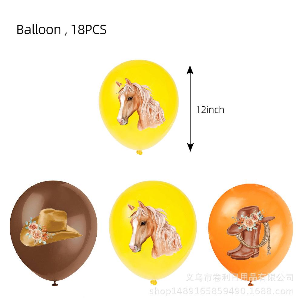 Horse Racing Themed Party Supplies Phnom Penh Horse Racing Party Decoration Banner Tableware Tablecloth Power Strip Balloon Package